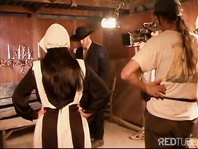 Съемки порно фильма в американском стиле прошлого века