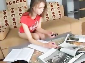 Студентка Марина дала полизать пизду