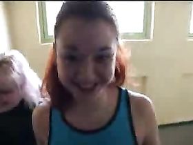 Первый лесбийский опыт молоденькой шлюшки